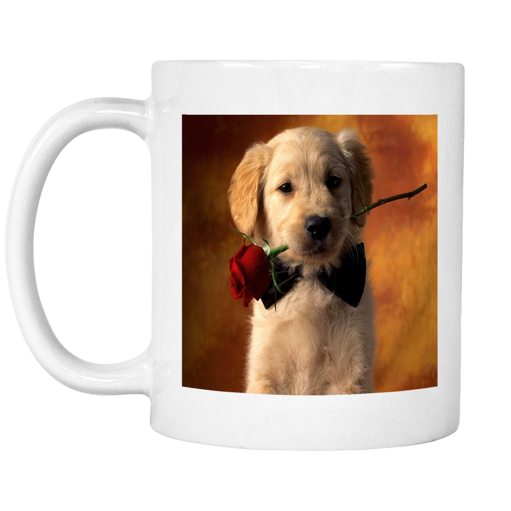 Puppy Love double sided 11 ounce coffee mug
