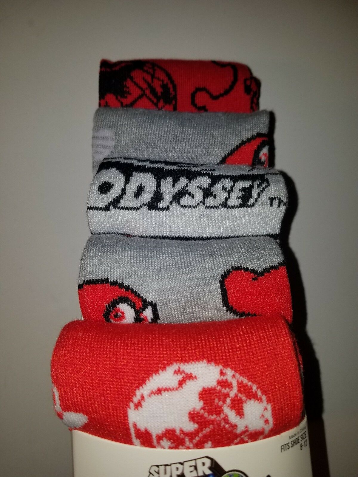 Nintendo super mario odyssey Casual Crew Socks 5 pairs new