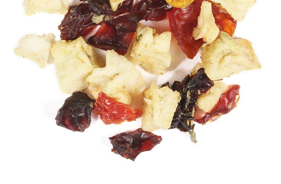 Peach serenity herbal loose leaf tea 5 ounce bag decaf