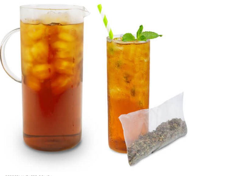 Peppermint iced tea pouch 12 count bag
