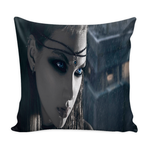 Dark Gothic Sexy Woman Pillow Cover
