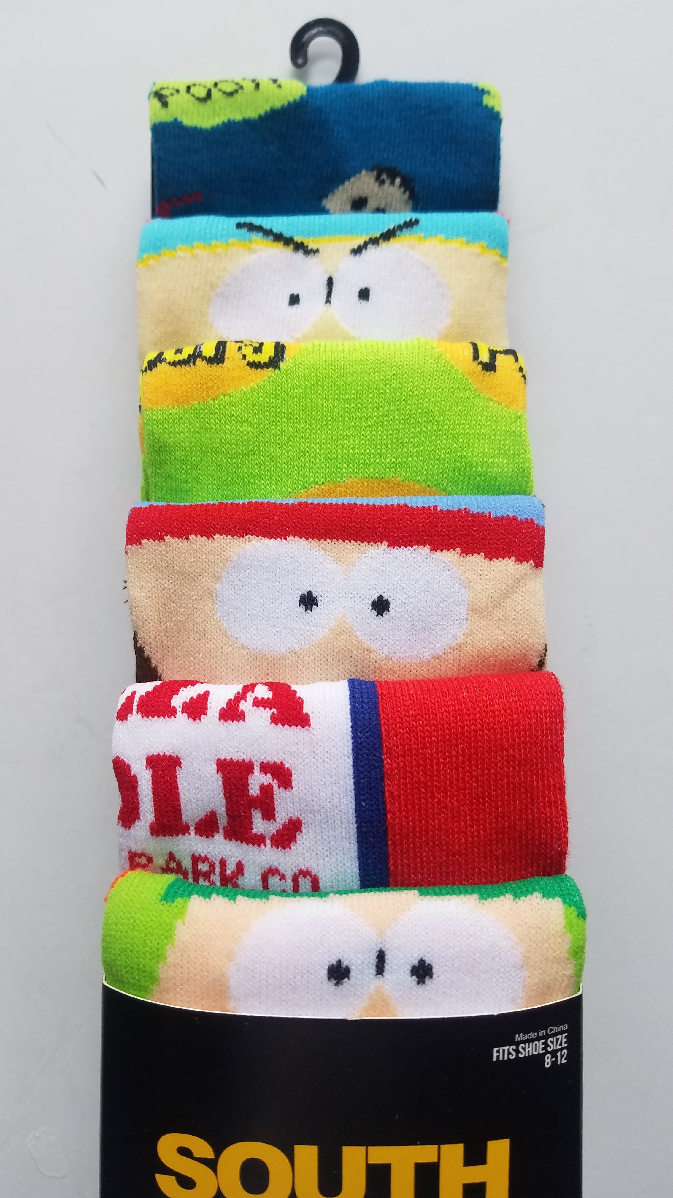south park mens casual crew socks 6 pack cartman and others