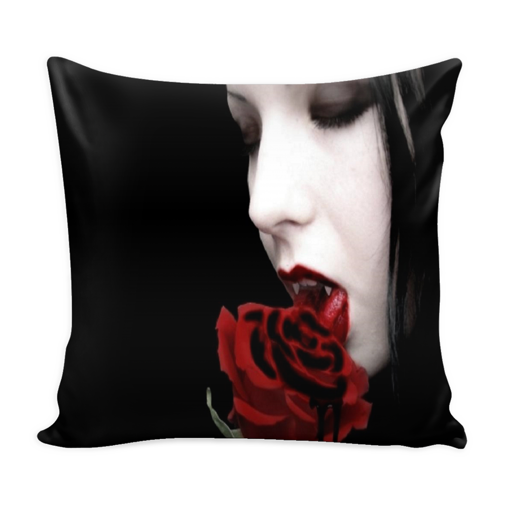 Dark Gothic Vampire Fantasy Pillow Cover