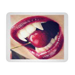 Vampire cherry mouse pad