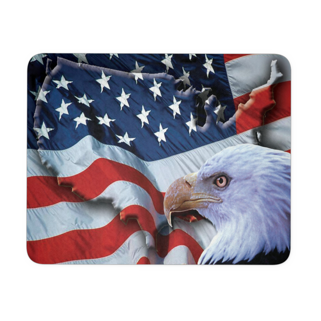 American Freedom Flag and Eagle Mousepad