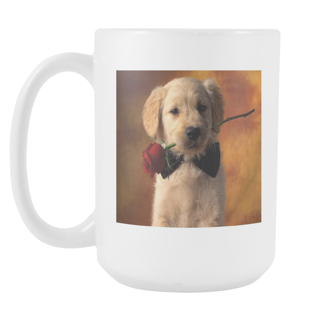 Puppy Love double sided 15 ounce coffee mug