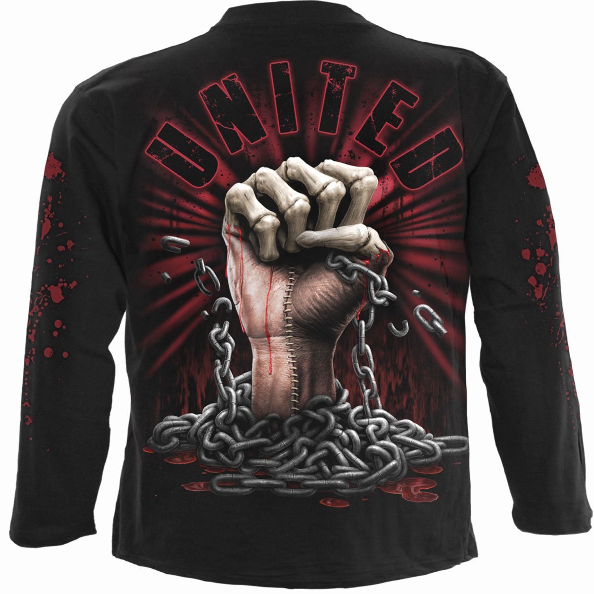 spiral direct we bleed together men t shirt long sleeve gothic apparel new