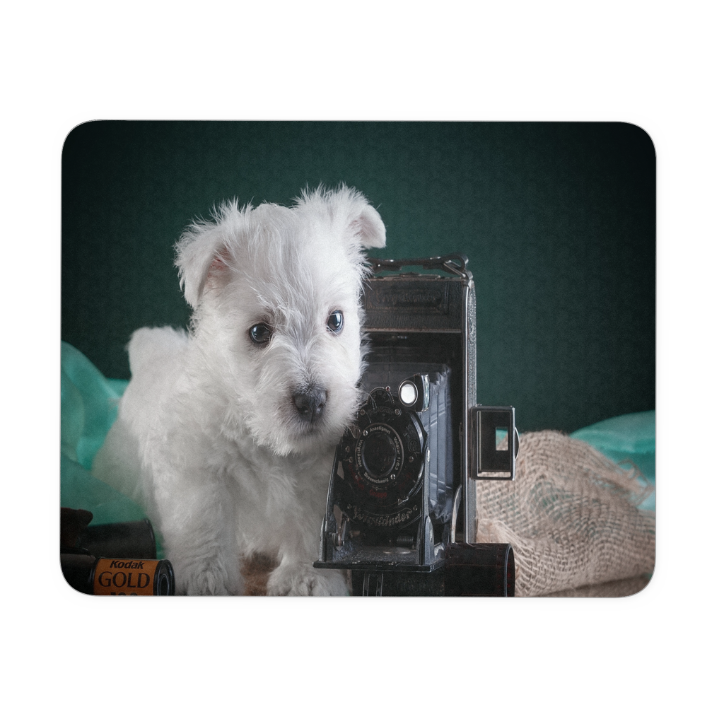 Puppy Photographer cute mouse pad