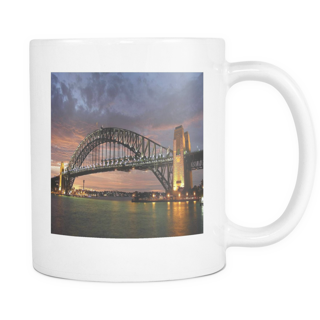 SYdney Harbour Bridge New South Wales doublesided 11 ounce coffee mug