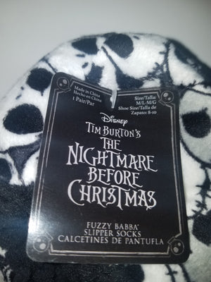 Disney the nightmare before christmas womens slipper socks new with tags