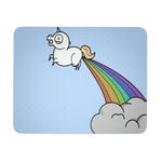 Unicorn Rainbows funny mousepad
