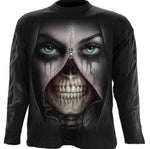 spiral direct zipped gothic girl mens t shirt long sleeve halloween horror