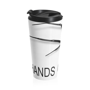 Hands Off Spider  Stainless Steel Travel Mug
