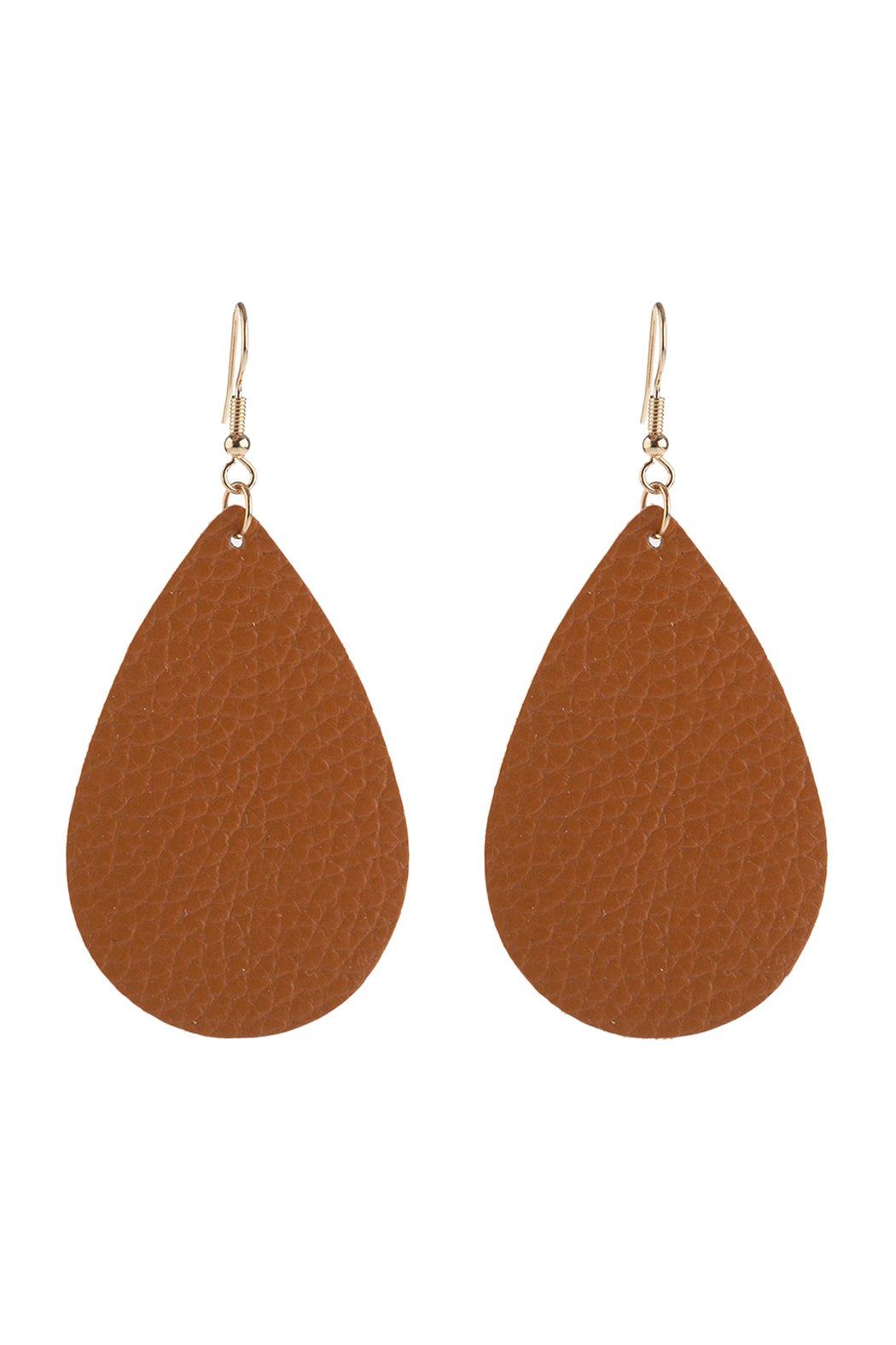 Hde2272 - Teardrop Leather Earrings
