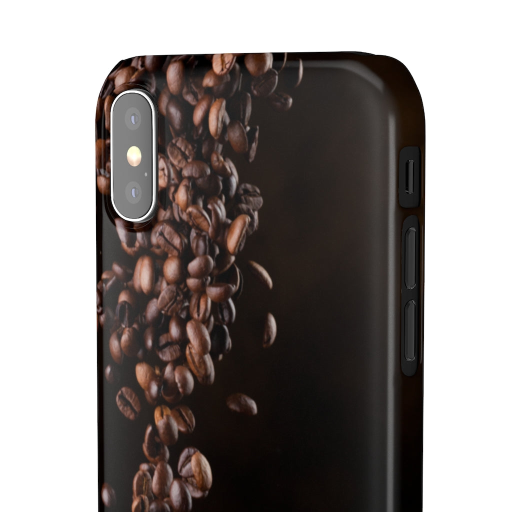 Coffee bean iphone Snap Cases