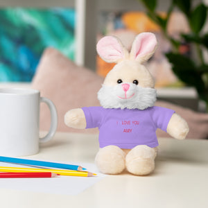 I LOVE YOU AMY Stuffed Animals with Tee