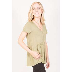 Ruffled Babydoll Tee