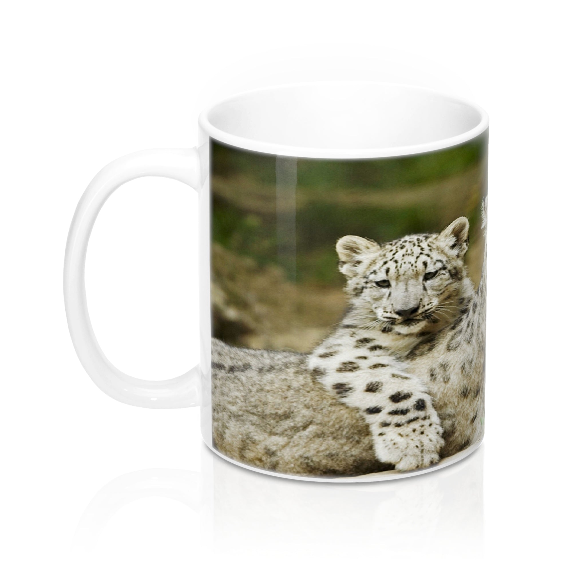 Snow Leopard Family  Mugs