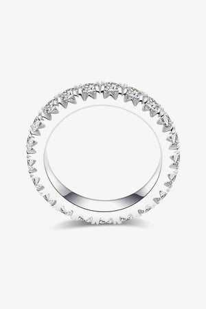 2.3 Carat Moissanite 925 Sterling Silver Eternity Ring