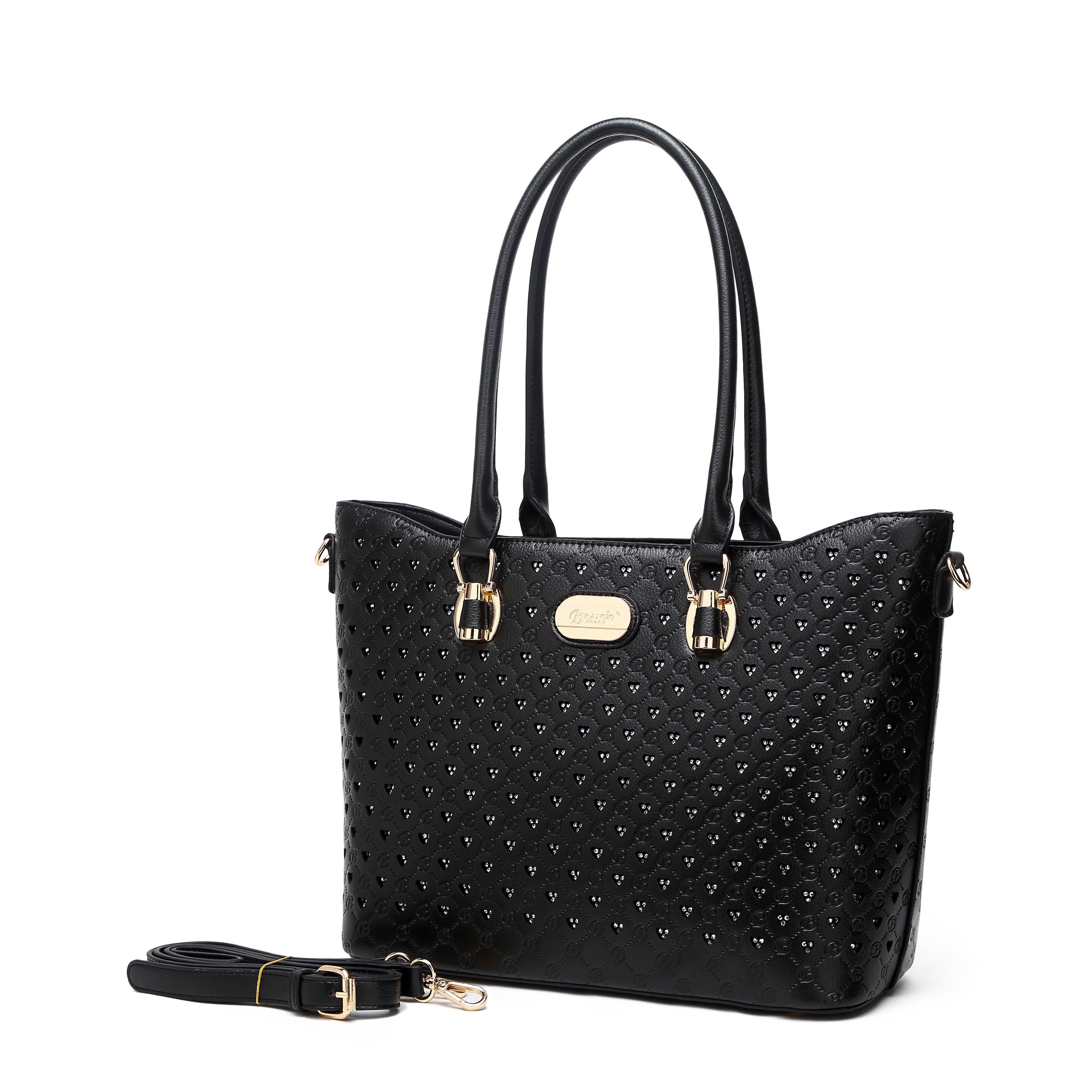 Millionaire Queen Double Layer Crystal Engraved Tote