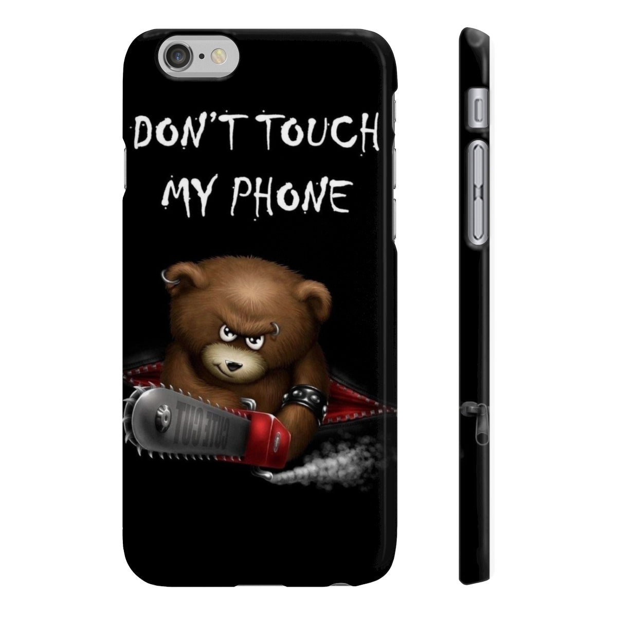 Don't touch my phone scary bear Wpaps Slim Phone Cases