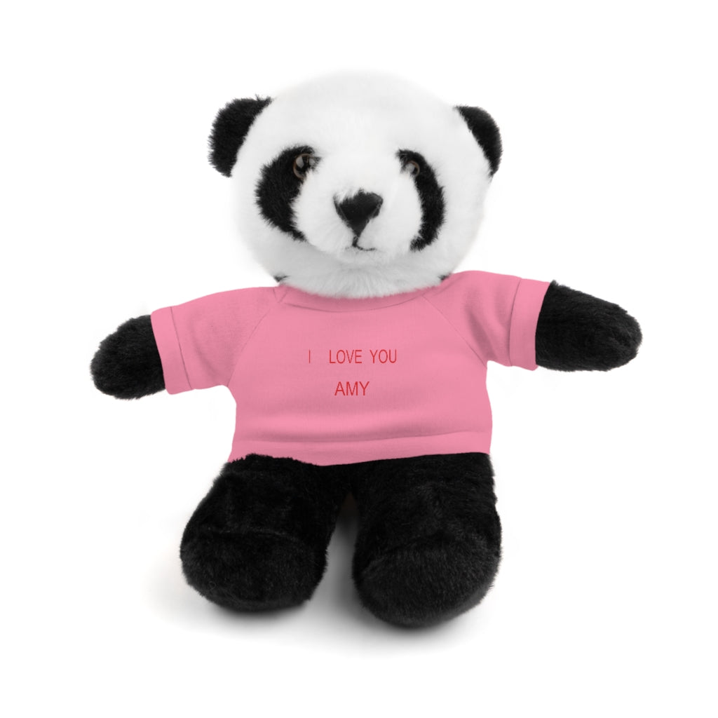 I LOVE YOU AMY Stuffed Animals with Tee