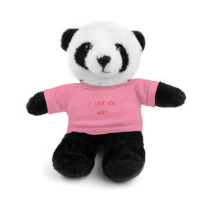 I LOVE YOU AMY Stuffed Animals with Tee