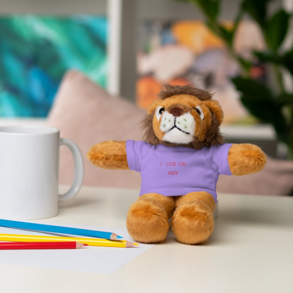I LOVE YOU AMY Stuffed Animals with Tee