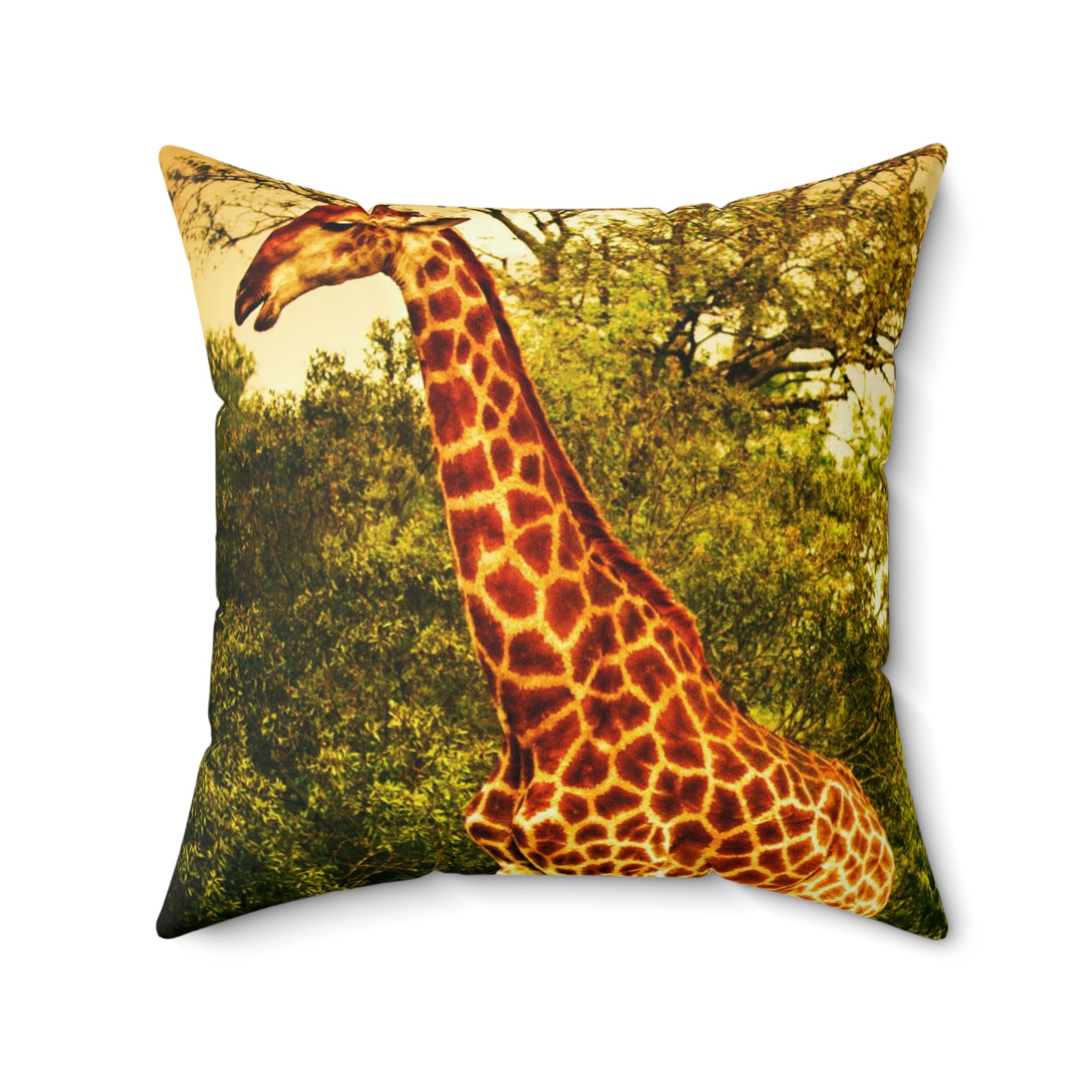 Wildlife Spun Polyester Square Pillow