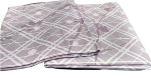 DaDa Bedding Set of Two Purple Floral Cherry Blossom Pillow Cases, Queen 20" X 30", 2-Pcs (8318)