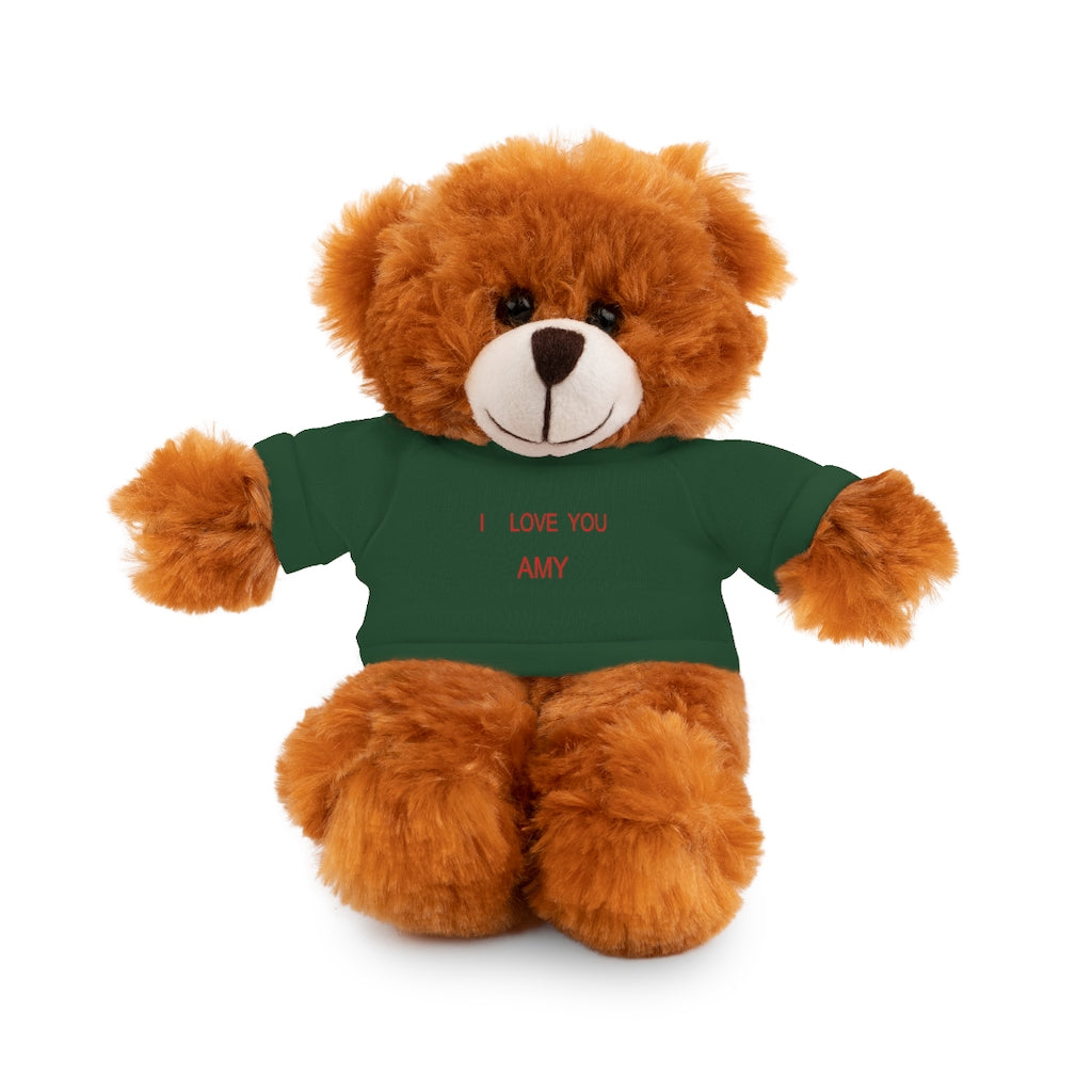 I LOVE YOU AMY Stuffed Animals with Tee