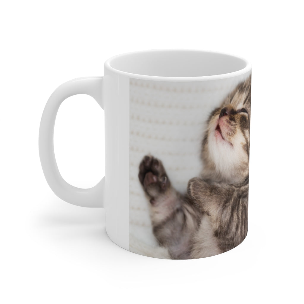 two sleeping baby kittens cute Ceramic Mug 11oz