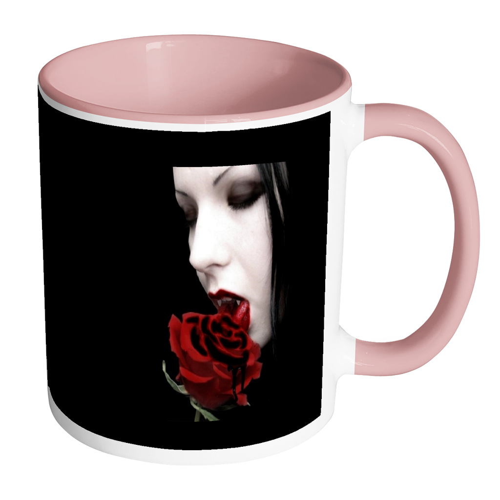Dark Gothic Vampire accent 11 ounce coffee mug