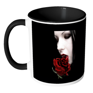 Dark Gothic Vampire accent 11 ounce coffee mug