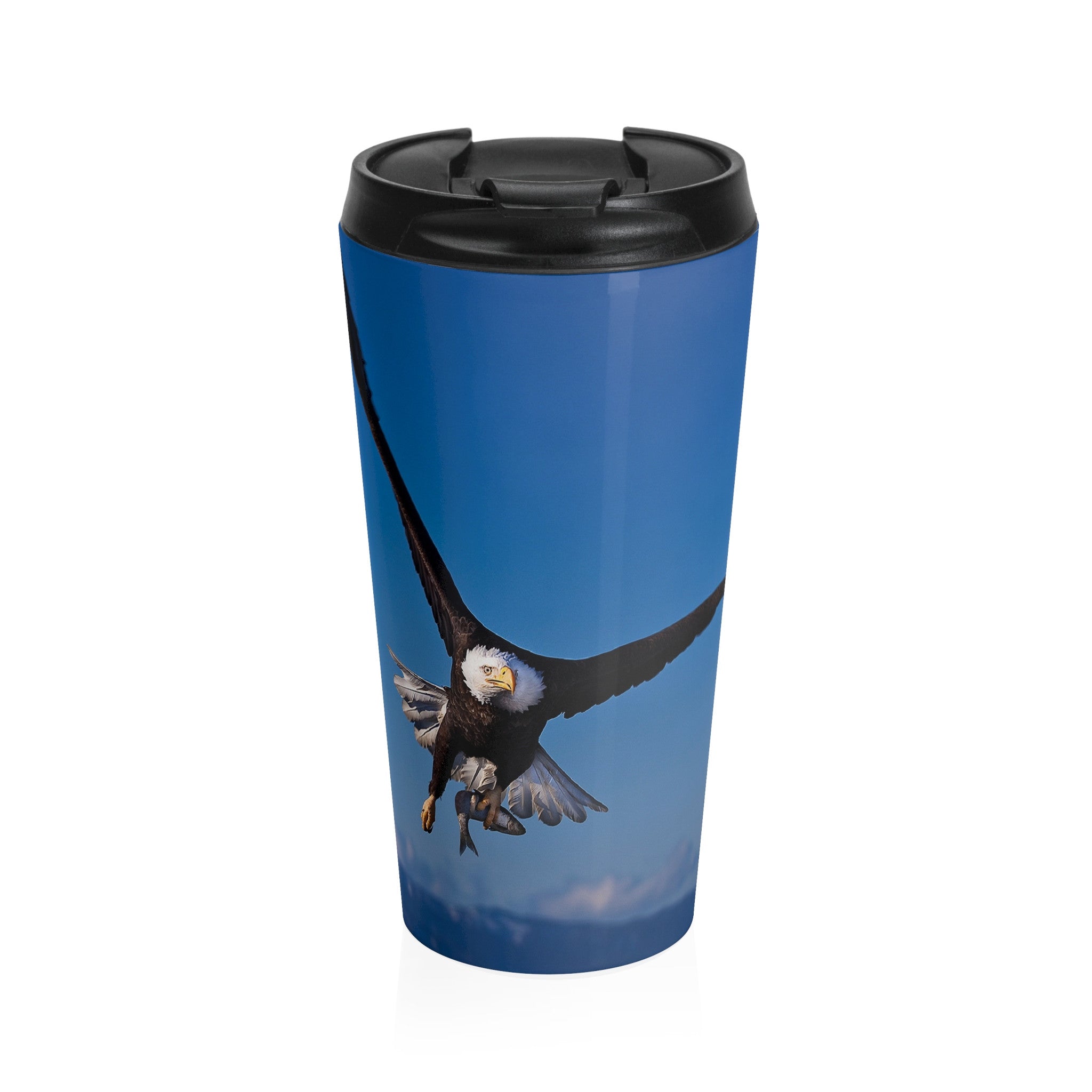 Eagle Wings Wraparound Stainless Steel Travel Mug