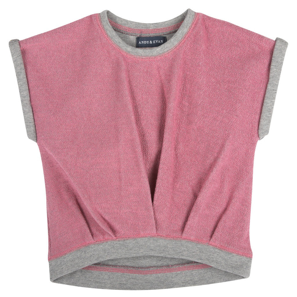 Pink French Terry Sweat Top