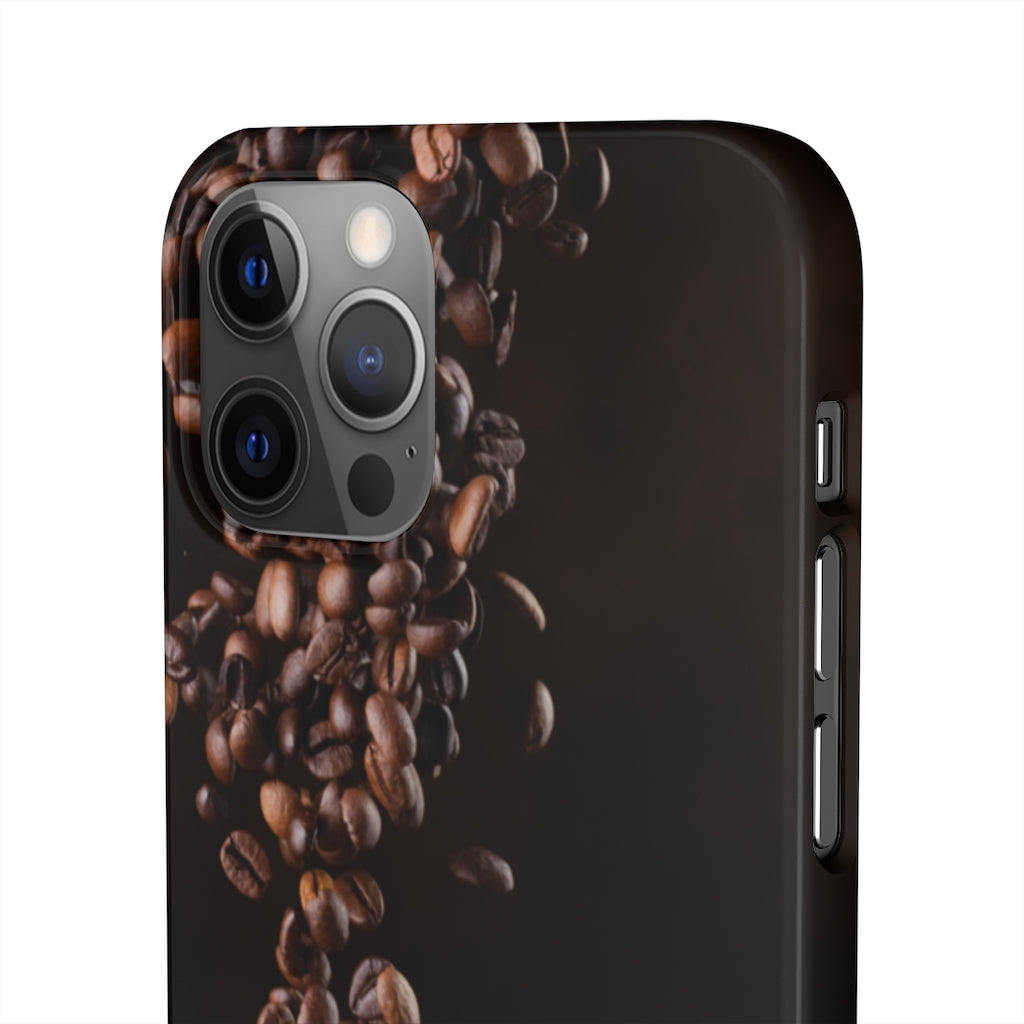Coffee bean iphone Snap Cases