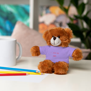I LOVE YOU AMY Stuffed Animals with Tee