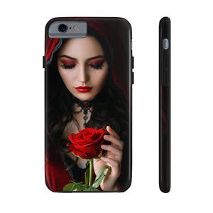 Mystical beautiful woman with rose Case Mate Tough Phone Cases