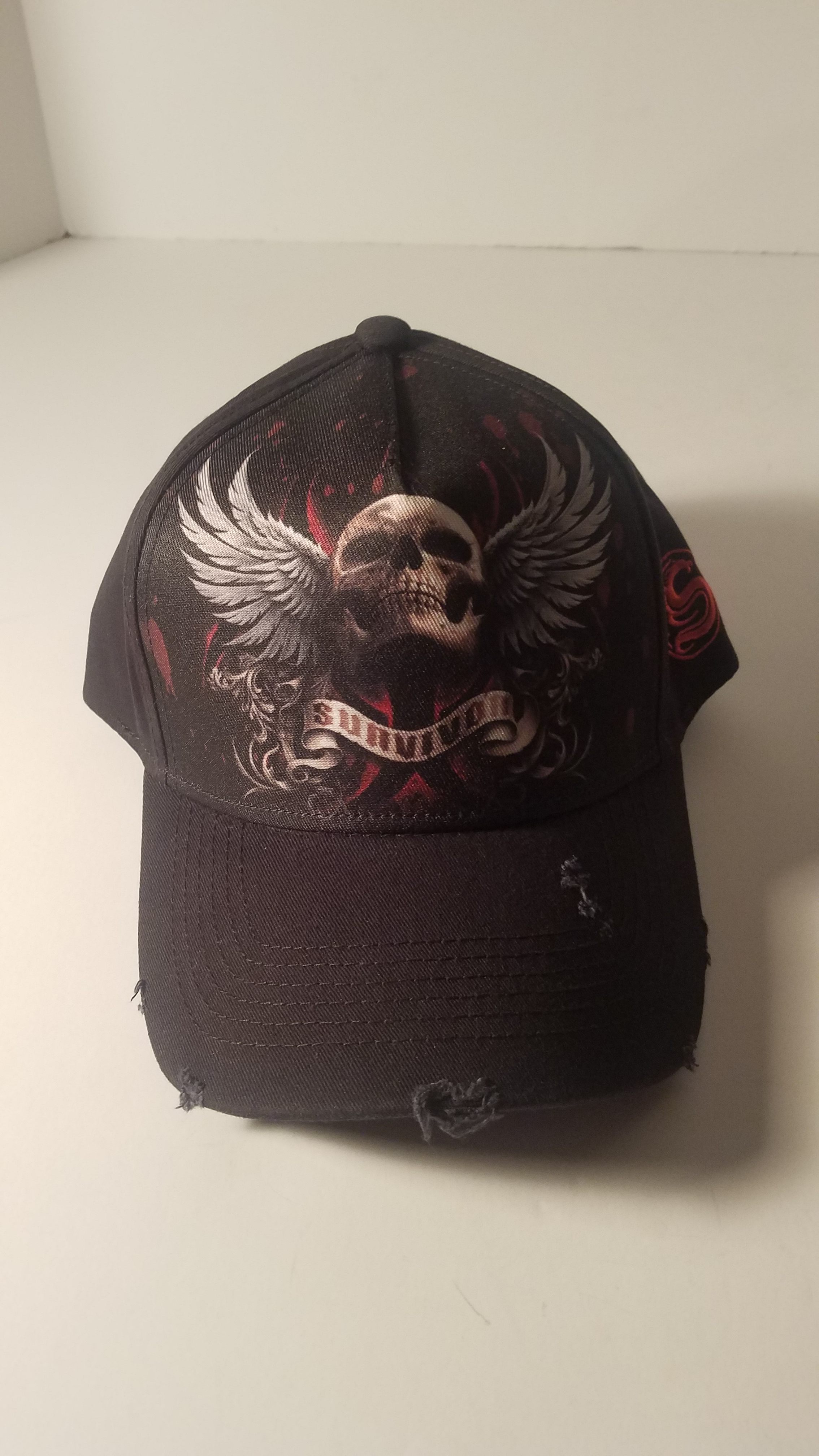 spiral direct lockdown 2020 distressed baseball cap with metal clasp adjustable