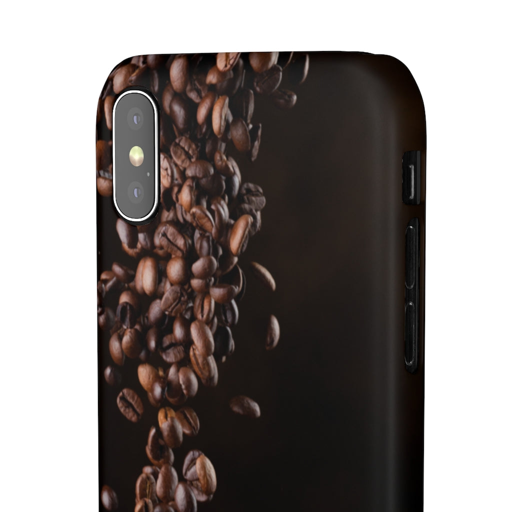Coffee bean iphone Snap Cases
