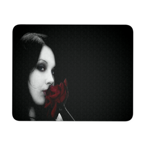 Sexy Gothic Woman with roses mousepad