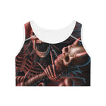 Skull rocker Sports Bra (AOP)