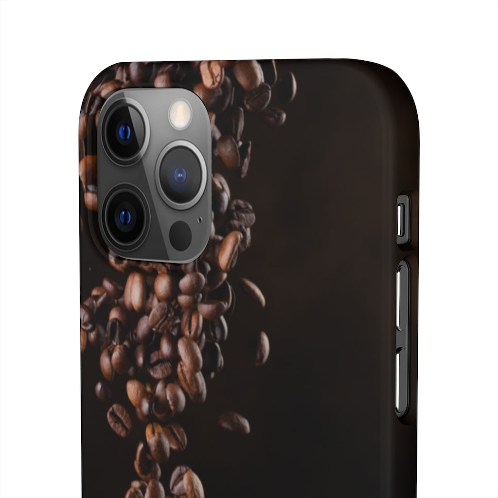 Coffee bean iphone Snap Cases