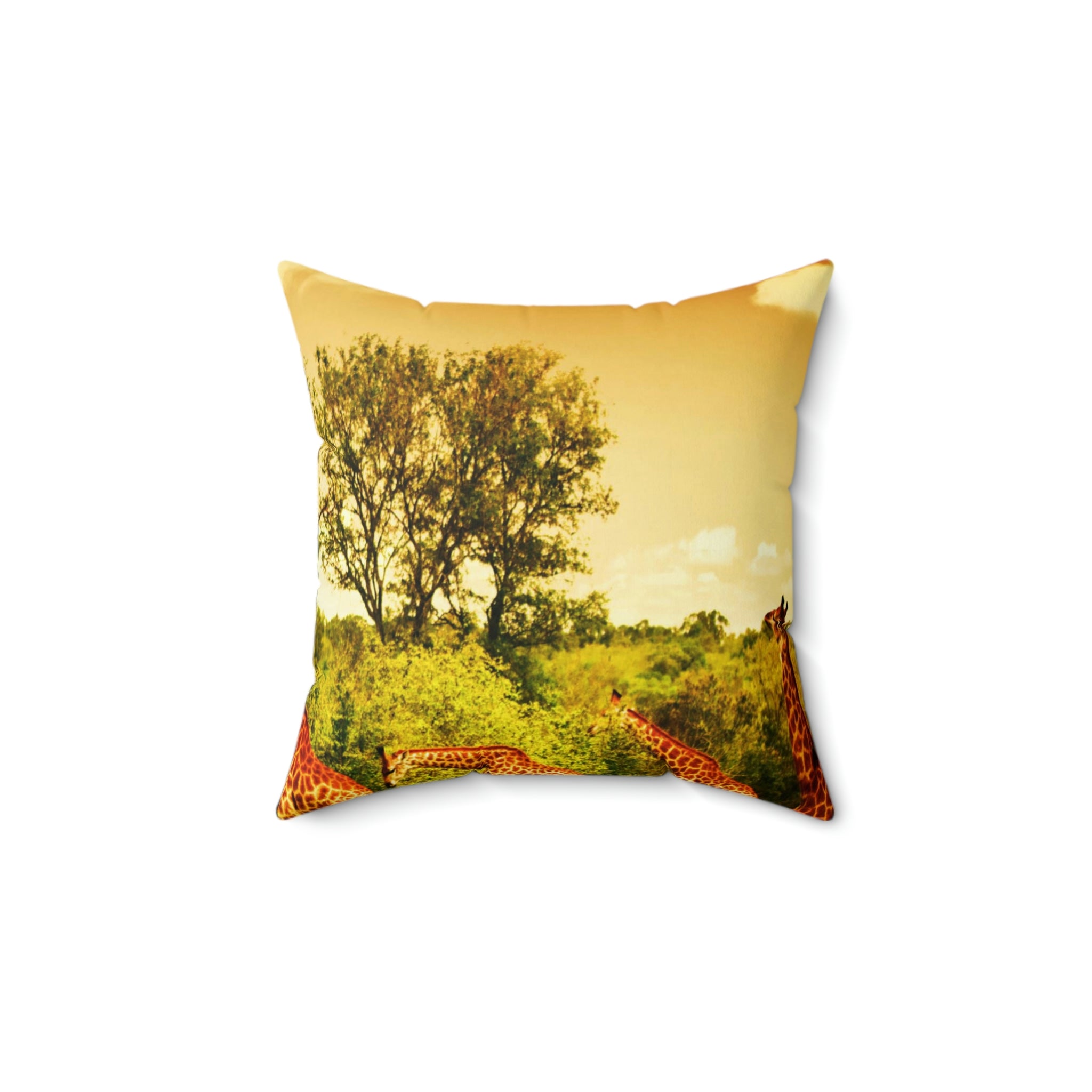 Wildlife Spun Polyester Square Pillow