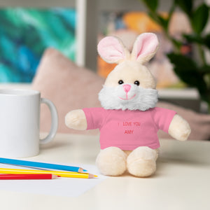 I LOVE YOU AMY Stuffed Animals with Tee