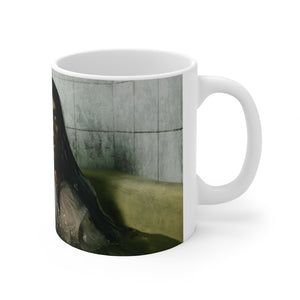 Creepy girl in bathtub Ceramic Mug 11oz