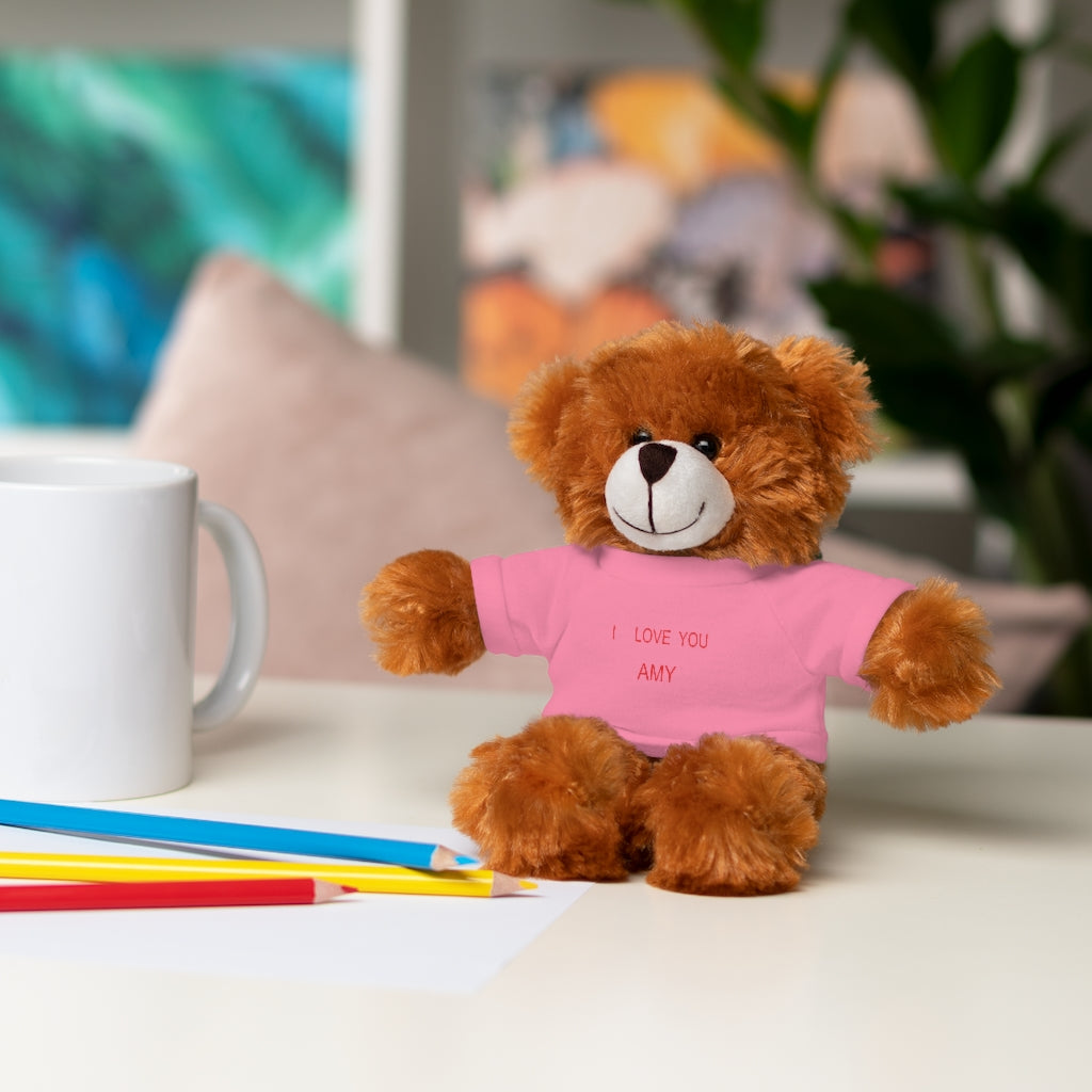 I LOVE YOU AMY Stuffed Animals with Tee