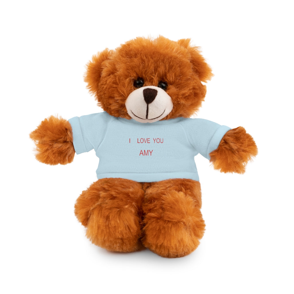 I LOVE YOU AMY Stuffed Animals with Tee