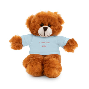 I LOVE YOU AMY Stuffed Animals with Tee
